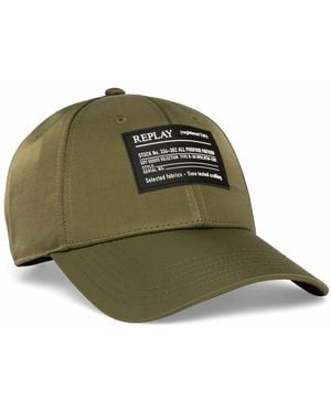 Replay Men's Baseball Cap With Nylon - Green