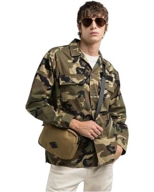 Replay Giacca Leggera M8445 .000.75046 Verde Scuro M - Multicolore