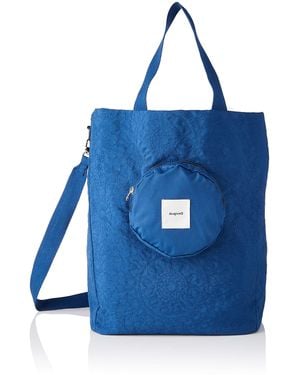 Desigual Woven Luggage - Blu