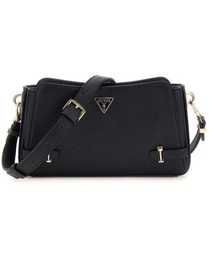 Guess Rosalba Top Zip Crossbody Bag Black - Schwarz