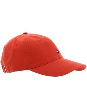 Tommy Hilfiger Essential Flag Baseball Cap - Red