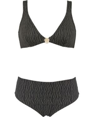 Emporio Armani Triangle Bikini-Set - Schwarz