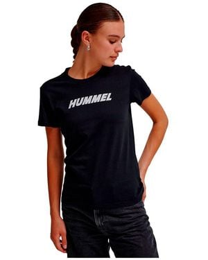 Hummel T-shirt S/s Hmlelemental Multisport Größe L - Schwarz