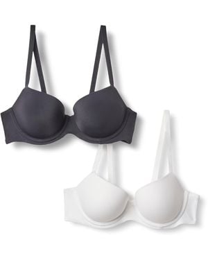 Amazon Essentials Balconette-Bügel-BH mit Mikrofaser gefüttert - Schwarz