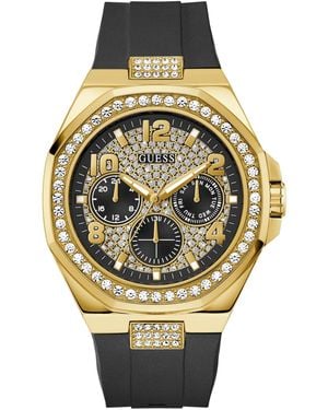 Guess Empire Gw1002g2 Analogue Watch Silicone - Metallic