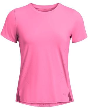 Under Armour Ua Launch Elite T-shirt In Pink
