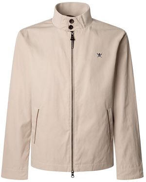 Hackett Cotton Harrington Jacket - Natural
