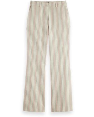 Scotch & Soda Violet Cotton Blend Pant Casual - White