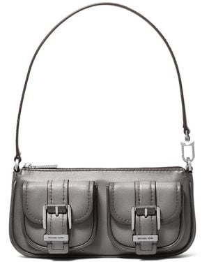 Michael Kors SM CONV POUCHETTE STORM - Schwarz