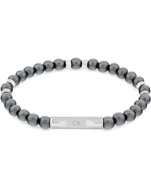 Calvin Klein Bracelet en perles pour Collection MIXED BEADS Noir - 35000575 - Blanc