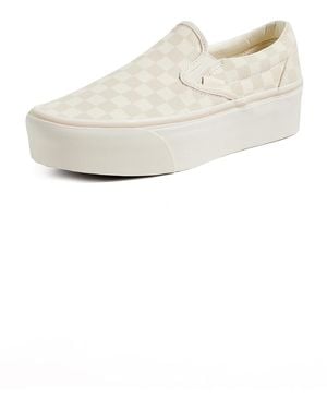 Vans Erwachsene Classic Slip-On Stackform Sneakers - Weiß