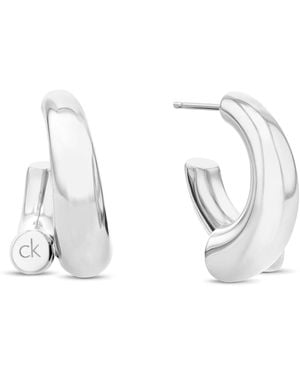 Calvin Klein Orecchini da Donna Collezione CK SPIRAL in Acciaio Inossidabile - 35000764 - Metallizzato