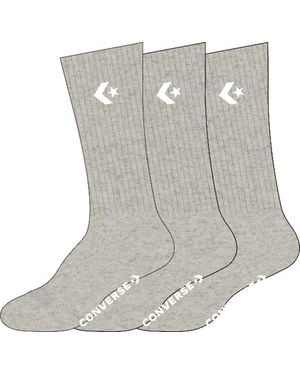 Converse 3PP MEN CLASSIC STAR CHEVRON CREW - Grau
