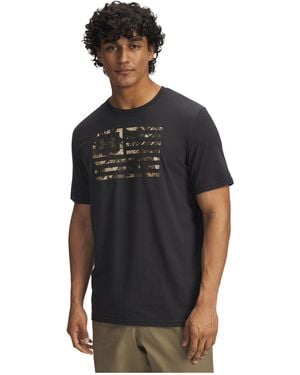 Under Armour Freedom Flag Printed T-shirt - Black