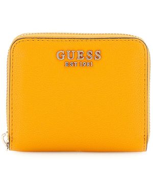 Guess Eco Ali Zip Around Wallet S Marigold - Gelb