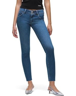 Hudson Jeans Collin Mid Rise Skinny Ankle Jean With Back Flap Pockets - Blue