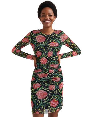 Desigual Vest_roiane Vestito Casual - Verde