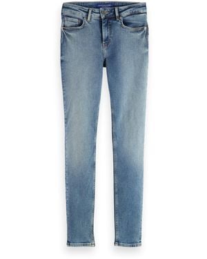 Scotch & Soda Core Bohemienne Mid Rise Skinny Jeans Blue Draft