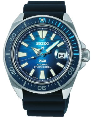 Seiko Orologio uomo Prospex King Samurai blu SRPJ93K1 acciaio e silicone