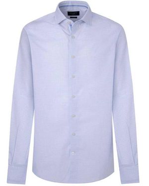 Hackett Graph Check Eng Stripe Shirt - Blue