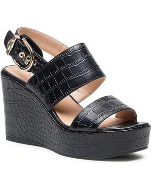 Guess , Fl6nolpel04, Pumps, Sleehak, Mode, Zwart, 40 Eu - Blauw