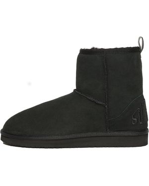 Superdry Sherpa-Stiefeletten aus Wildleder Schwarz 7-8