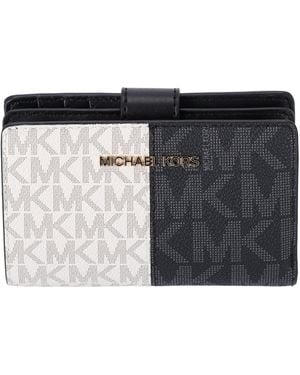 Michael Kors Jet Set Travel Medium Bifold Zip Coin ID Card Wallet - Mettallic
