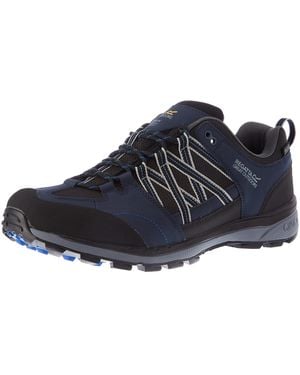 Regatta Samaris II Low' Waterproof Breathable Lightweight Hardwearing Carbon Outsole Rubber Toe Walking Shoes - Blu