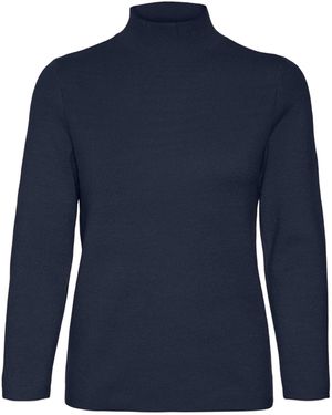 Vero Moda VMGOLD Needle 3/4 Funnelneck Pull.GA REP - Blau