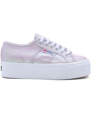 Superga Lady Shoes - Zeppa - Donna - Pastel Lilla - Bianco