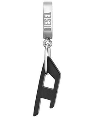 DIESEL All-gender Stainless Steel Hoop Earring - White