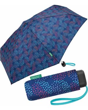 Benetton Ombrello tascabile Ultra Mini Flat - Blu