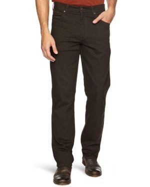 Wrangler Texas Cord Regular Fit Trousers - Black