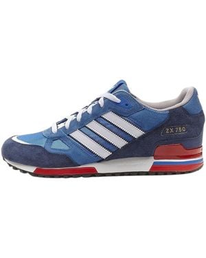 adidas Originals Zx 750 S Sports Casual Trainers - Blue