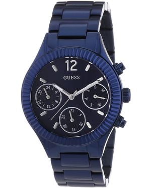 Guess Analogico Classico Quarzo Orologio da Polso W0323L4 - Blu