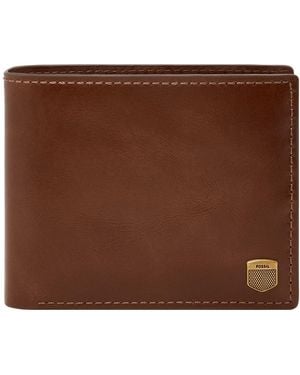 Fossil Hayes Bi-fold Wallet - Brown