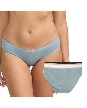 Tahari 5-pack Cotton Blend Everyday Underwear Panties - Blue