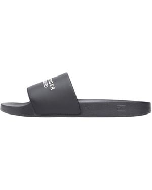 Tommy Hilfiger Raised Pool Slide Fm0fm05761 Slides - Black