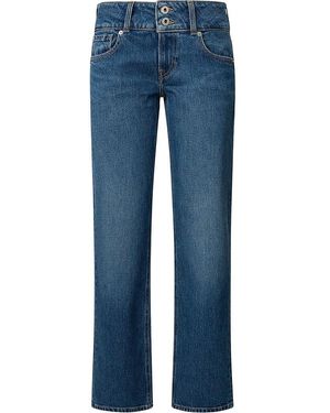 Pepe Jeans Straight Jeans Lw - Blue