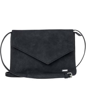 Roxy As You Can Stylish Compact Crossbody Bag With Adjustable Straps And Snap Closure - Black