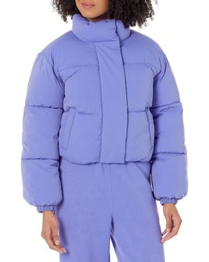 Amazon Essentials Crop Puffer Jacket - Blue