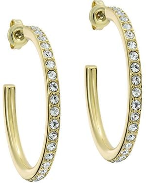 Ted Baker Clanci Medium Crystal Hoop Earrings For - White