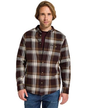 Lee Jeans Riveted Shirt - Braun