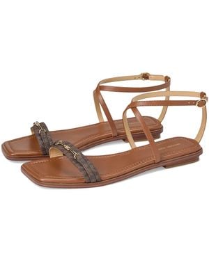 Michael Kors Sandalo piatto da donna Lena - Marrone