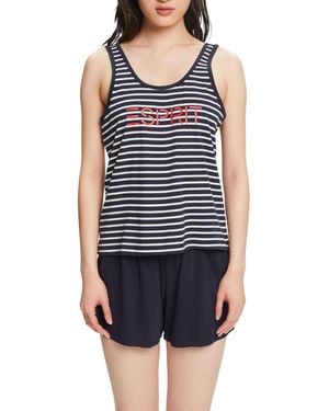 Esprit Bodywear Mia Grspj Top_slg Pyjamaset - Blauw