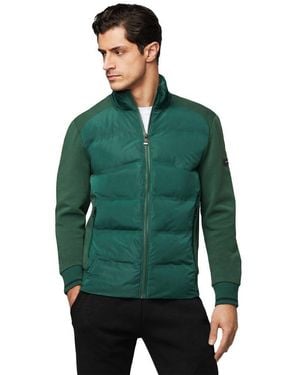 Hackett Hs Equinox Quilt Fz Sweatshirt - Green