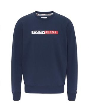 Tommy Hilfiger Nen Tjm Reg Essential Graphic Crew Sweatshirts - Blauw