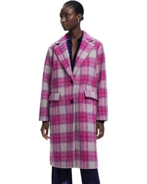 Desigual Coat_cuadro_Fucsia Orologio - Viola