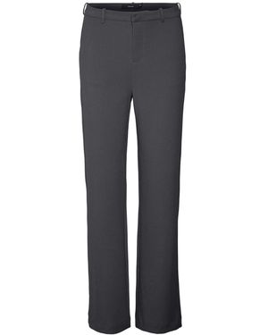 Vero Moda Vmzamira Mw Straight Pant Ga Noos - Grey