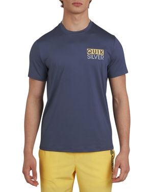 Quiksilver S Swimwear Regular Fit Upf 50 Short Sleeve Sun Tee - Blue